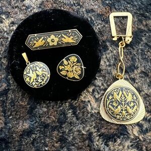 Damascene set. Great condition